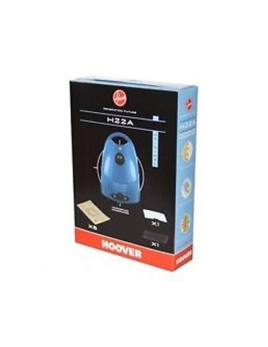 09173865 Sacchetto in carta H22A 5pz + 2x filtro per aspirapolvere MicroSpace e MicroPower Hoover