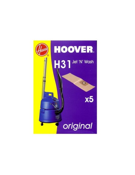 09174350 Sacchetto in carta H31 4pz per aspirapolvere JET'N'WASH S6145 Hoover