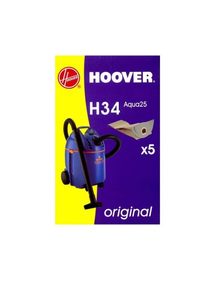 09177650 Sacchetto in carta H34 AQUA25 confezione da 5pz per aspirapolvere WET&amp;DRY Hoover