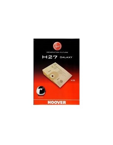 09178443 Sacchetto in carta H27 confezione da 5pz per aspirapolvere Galaxi Hoover