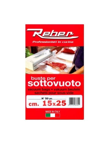 Buste sottovuoto 50pz 15x25