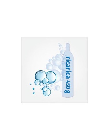 Bombola di ricambio CO2 Gasatore 450g - SPEDIZIONE GRATIS - Wassermaxx Soda Stream Breezy Happy Frizz Imetec Beghelli