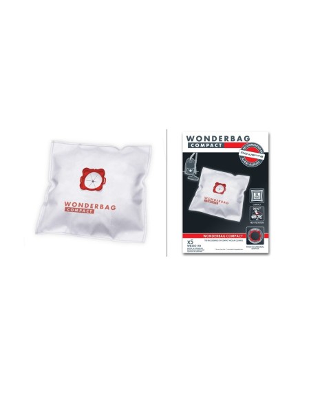 WB305140 Sacchetti compact Wonderbag Rowenta (con ghiera per adattarsi a qualsiasi altro aspirapolvere)