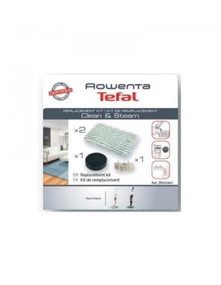 ZR005801 Rowenta Tefal Clean &amp; Steam Kit filtri e panni