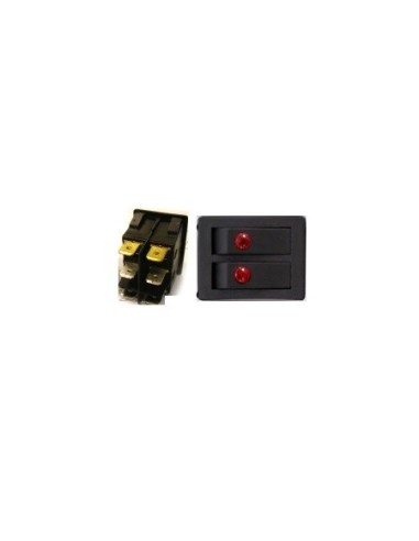 5310000076 Doppio interruttore vortice con spie luminose