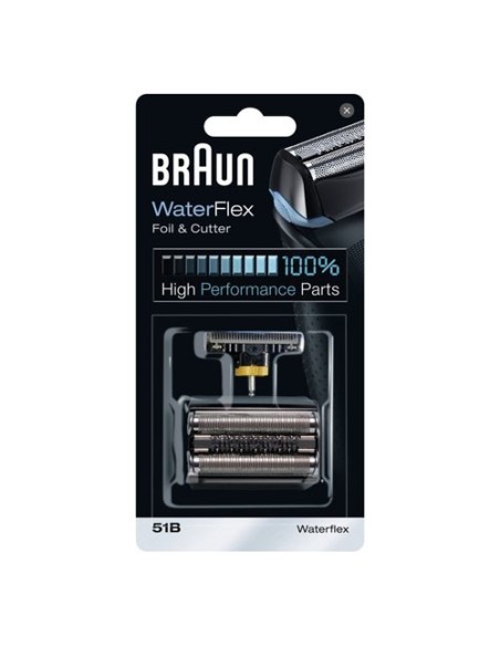 81625466 Combi Lamina e blocco coltelli Gruppo radente testina rasoio Braun 8000 Serie 5 Waterflex 51B Black - Nero