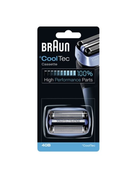 81626282 Gruppo radente lama coltello testina Braun 40B Blue - Blu Rasoio Serie CoolTec CT2 CT4
