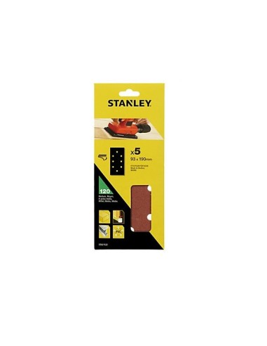 STA31522-XJ Stanley 5 fogli velcro 93x190 mm forati Black &amp; Decker grana media