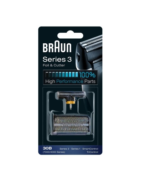 81626278 Gruppo radente lama coltello testina Braun Combi rasoio Smart Control Tri Control 7000/4000 serie 3 serie 1 30B Black -