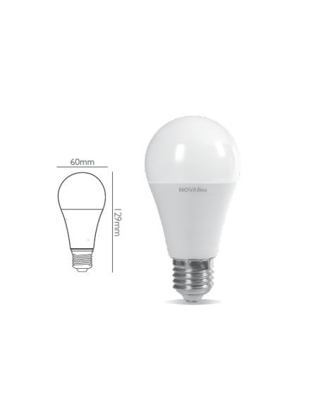 LG75C Lampadina LED 13W E27 Bianco caldo 1055 lumen