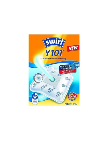 SP1706001 Sacchetti aspirapolvere Swirl Y101 AEG Dirt Devil Samsung Severin