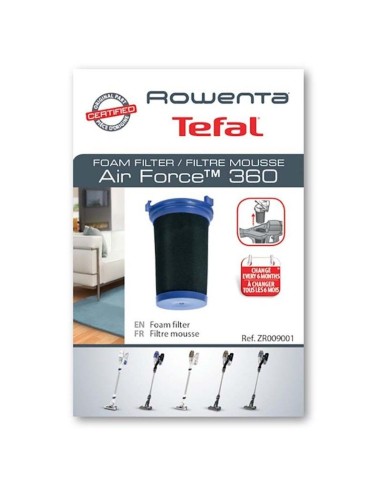 ZR009001 Filtro spugna Rowenta Air Force 360 Air Force 460