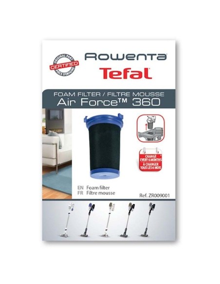 ZR009001 Filtro spugna Rowenta Air Force 360 Air Force 460