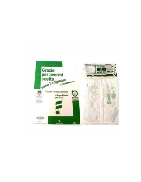 45030 Sacchetti superfiltrello VK135 VK136 Folletto