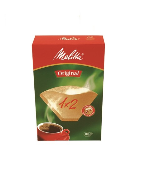 MEL0100762 Filtri in carta per caffè americano 1x2 confezione 80pz per ICM 18 BCO 260 De Longhi