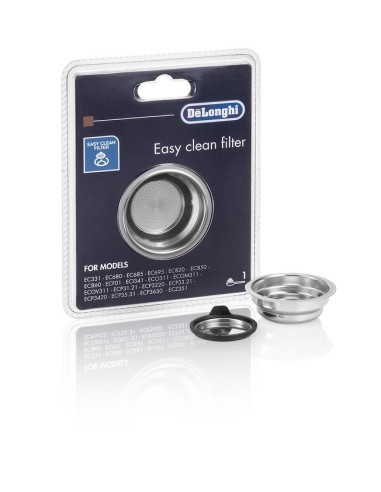 5513280991 Filtro piccolo Easy Clean 1 tazza DLSC400 per macchina caffè espresso serie EC De Longhi