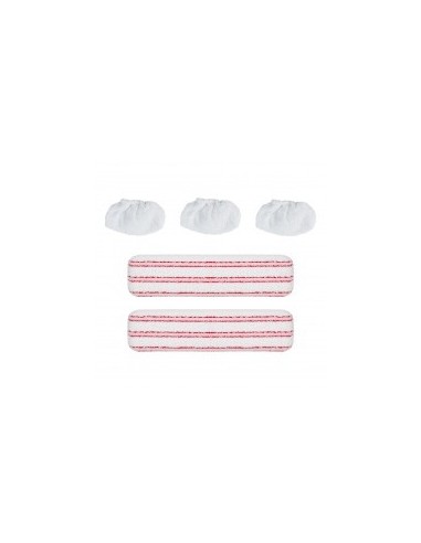 PAEU0324 Kit 2 panni + 3 cuffie Vaporetto serie Pro, serie Classic, Eco Pro Polti