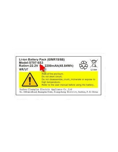 AT5186037400 Pacco batteria per scopa aspirapolvere cordless 2763 2767 Ariete