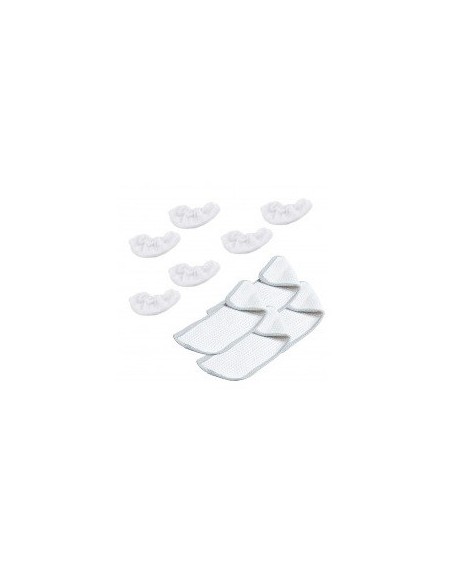 PAEU0210 Kit 4 panni + 6 cuffie per Vaporetto Flash Forever 2010 Forever Express Smart45 Polti