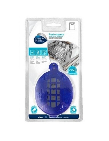 35601775 Deodorante Fresh Essence per lavastoviglie con olio essenziale agli agrumi confezione da 2pz per 100 cicli totali Care 