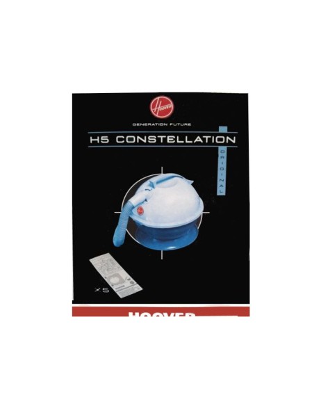 09178484 Sacchetto in carta H5 confezione da 5 per aspirapolvere Constellation Hoover