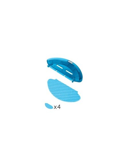 ZR690002 Kit Supporto per panno in microfibra + 4x panno microfibra per robot Smart Force Essential Rowenta