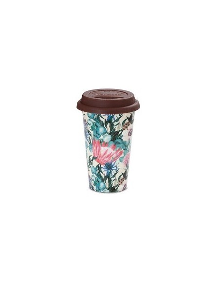 5513284491 Tazza Mug Termica Multicolored in ceramica con coperchio in silicone 300ml DLSC065 De Longhi