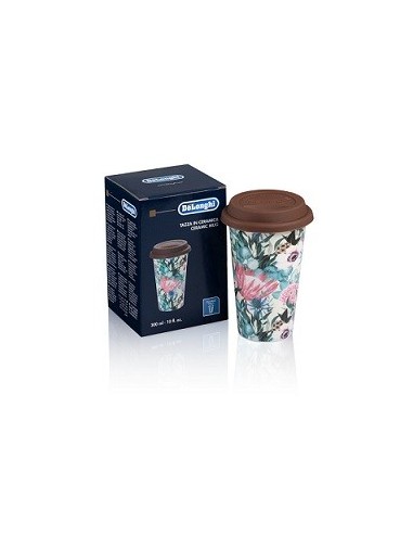 5513284491 Tazza Mug Termica Multicolored in ceramica con coperchio in silicone 300ml DLSC065 De Longhi