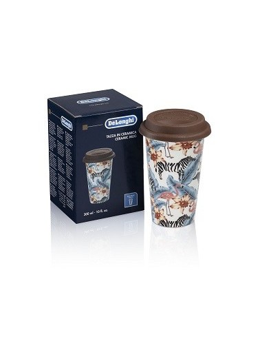 5513284511 Tazza Mug Termica Animals in ceramica con coperchio in silicone 300ml DLSC067 De Longhi