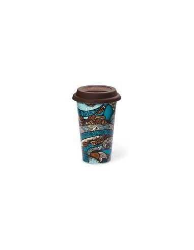 5513281021 Tazza Mug Termica Taster in ceramica con coperchio in silicone 300ml DLSC055 De Longhi