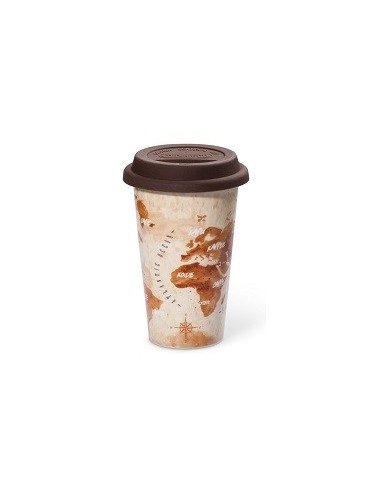 5513281031 Tazza Mug Termica Adventurer in ceramica con coperchio in silicone 300ml DLSC056 De Longhi