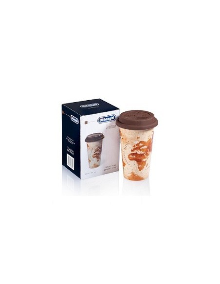 5513281031 Tazza Mug Termica Adventurer in ceramica con coperchio in silicone 300ml DLSC056 De Longhi