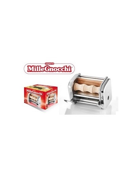 Imperia Accessorio per sfogliatrice MILLEGNOCCHI in acciaio e legno per gnocchetti sardi, cavatelli e rigatelli