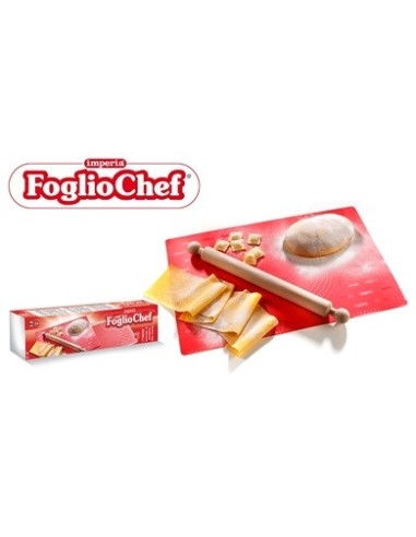 Imperia Accessorio FOGLIO CHEF con mattarello, il tappetino multiuso da cucina realizzato interamente in silicone alimentare SL7