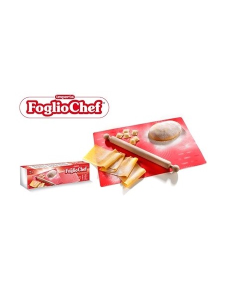 Imperia Accessorio FOGLIO CHEF con mattarello, il tappetino multiuso da cucina realizzato interamente in silicone alimentare SL7