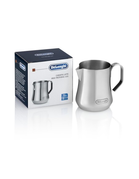 5513282201 Caraffa bricco montalatte DLSC060 da 350ml, acciaio inox, De Longhi