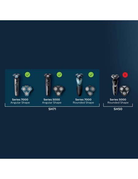 SH71/50 Testina per rasoio elettrico serie 5000 e 7000 Philips