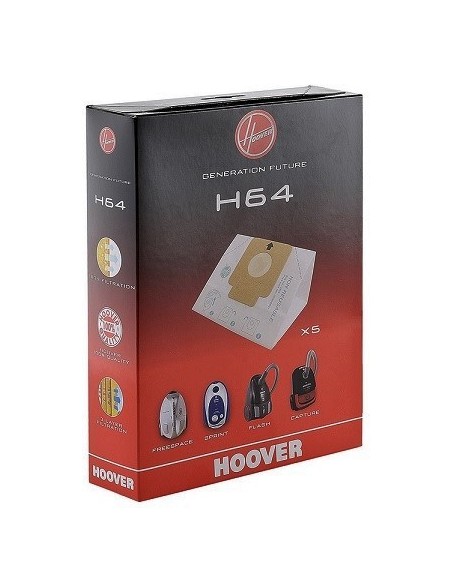 35600637 Sacchetti H64 per aspirapolvere Freespace, Sprint, Flash, Capture, Hoover