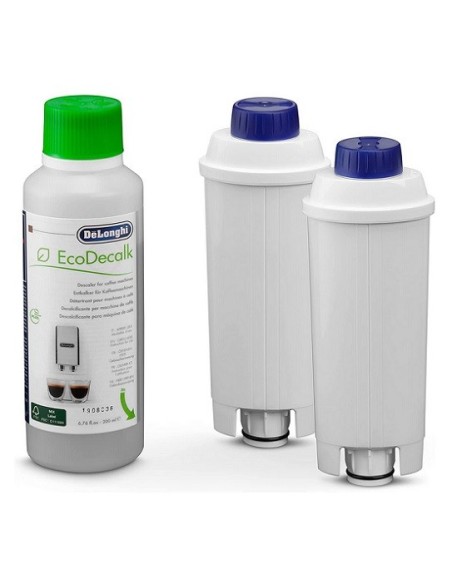 AS00002528 Decalcificante per macchine del caffè superautomatiche + 2x filtro DLSC322, De Longhi