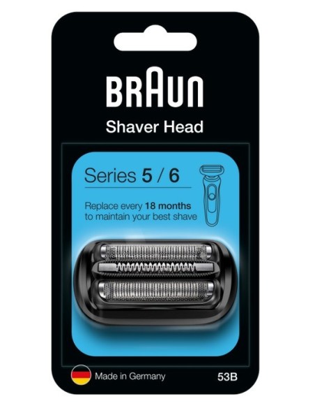 81746550 Lamina 53B per rasoio Serie 5 e 6 NEW Nero serie 5762, Braun
