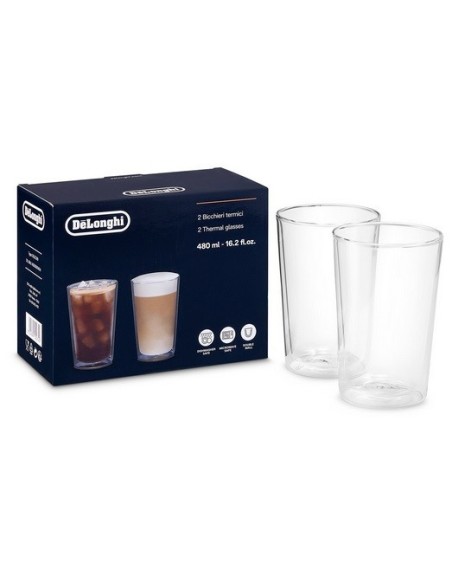 AS00001404 Bicchieri termici da 480ml addatti per caffè caldo e freddo DE LONGHI