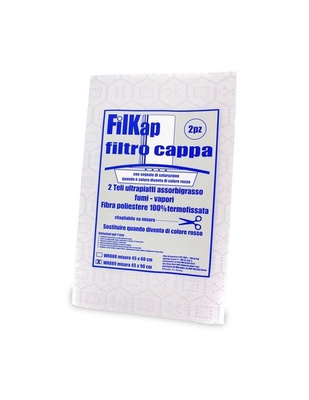 WR089 Filtro cappa assorbigrasso 90x45 con indice di saturazione