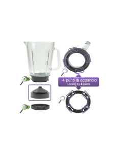 MS-651089 Ciotola caraffa vetro tritatutto PerfectMix Moulinex LM811 2