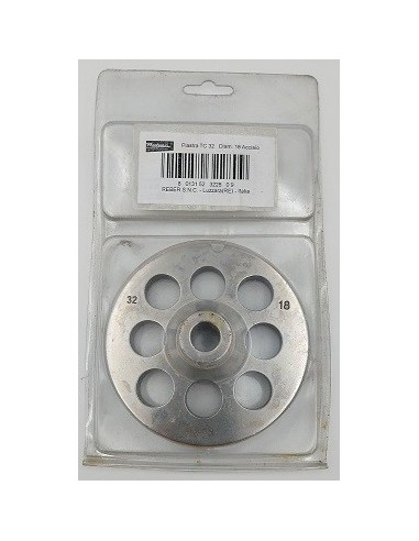 4754 A 18 MM PIASTRA TC 32 inox fori 14mm Tritacarne REBER