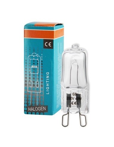 WP007 Lampada alogena G9 da forno 230v 40W lunghezza:40 mm Diametro:13 mm