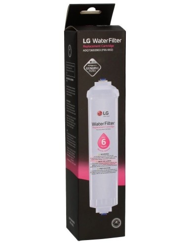 D15870 Filtro acqua frigorifero attacco easy push fitting LG