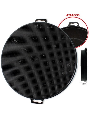 WR074 Filtro carbone attivo cappa tipo 2 d.21 FALMEC ELICA BARALDI