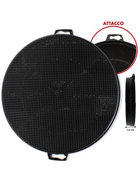 WR074 Filtro carbone attivo cappa tipo 2 d.21 FALMEC ELICA BARALDI