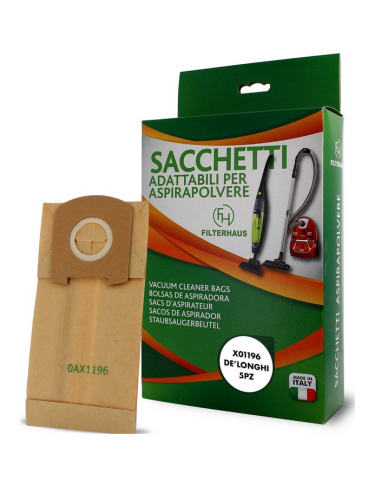 X01196 Sacchetti compatibili De Longhi Simac DLS25